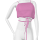 Fur Crop Top Pink