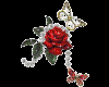 Sticker Rose and Diamond