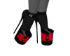 Red Bunny Corset Heels