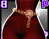 Camellia Chain Belt/Red