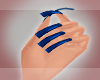 {W} Blue Nails