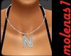 *M* Letter N Necklace