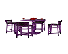 purple rose table