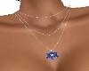 SAPPHIRE  FLORAL  CHAIN