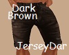 Denim Shorts Dark Brown