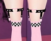 P! Chess Socks Pinku