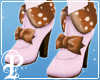 Fawn Boots in Pink&Brown