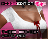 ME|Bow-MiniT|Whi/Red