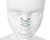 teal nose piercing