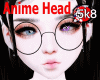 Anime Head 2 tone eyes