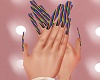 long rainbow nails
