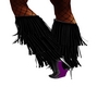 [KR] Fringed Boots Black