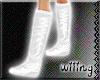 [W] Wedge boots white