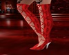 Red Snakeskin Boots