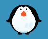Fat Penguin Sticker