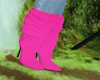 Hot Pink Slouch Boots