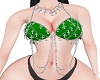 G Cross Green Bra