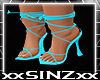 X Cam Blue High Heels W