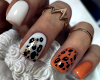short cheetah print nail