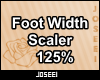 Foot Width Scaler 125%