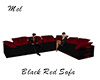Black Red Sofa