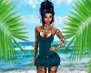 Blue tattoo dress