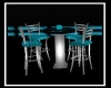 chv teal silver table