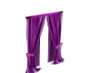 purple curtains