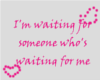 i'm waiting