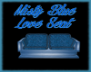Misty Blue Love Seat