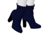 *B* Blue Ankle Boot