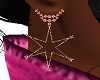Pink Diam Star Earrings