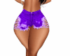 purple demin shorts