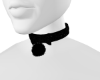 Black Glitter Pom Choker