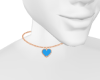 Necklace 1 Heart Blue 1