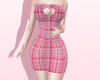 ♡ pink heart dress