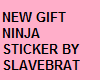 New Gift Ninja Sticker