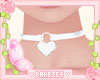 Heart Collar White