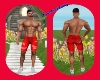 Red Shorts Men