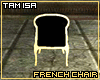 French Chair Black/Gold