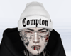 White Beanie Compton