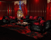 Black and Red Couch Set