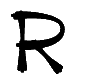 simple uppercase R
