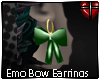 K! Emo Bow Earrings = 