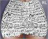 K love words skirt