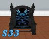 S33 blue tribal throne