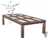 ☤ Wooden Glass Table