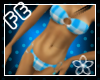 [FE] Blue Plaid Bikini