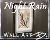 *B* Night Rain Wall Art