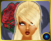 Blond Loty with Red Rose